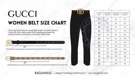 Gucci belt size conversion chart